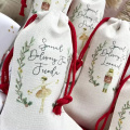 Custom Personalised Christmas Stockings linen bags