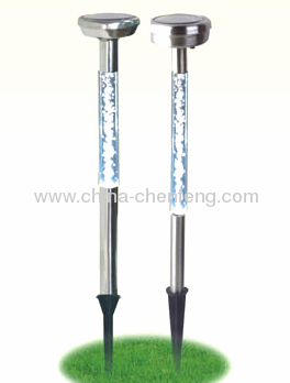 Stainless Steel Acrylic Solar Stake Lights 
