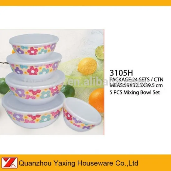 YaXing Melamine 3105H 5PCS Mixing Bowl