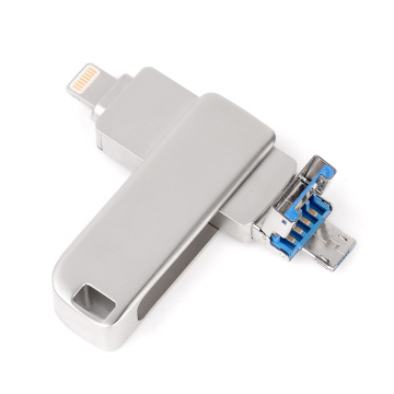 USB de metal OTG 3 EN 1