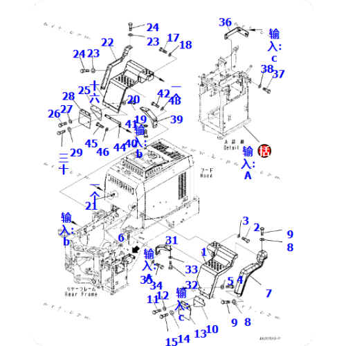 Wheel Loader WA200-8 BRACKET 417-02-62610