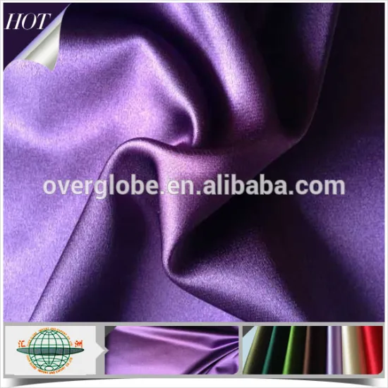 120gsm 100% Polyester Dyed Heavy Satin Fabric