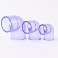 واضح PVC الكوع 90 درجة