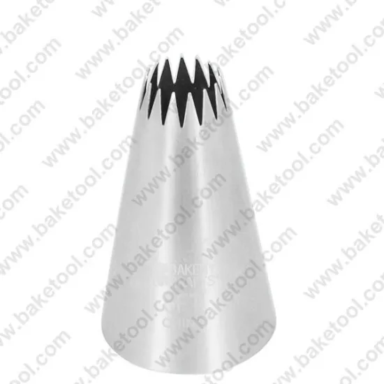 Stainless steel large cake icing open star nozzle #5FT