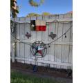 Rustic Color Texas Star State Flag Circle Sign