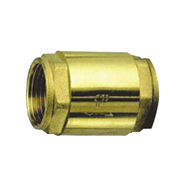 Brass valuoum kotahi-ara valve