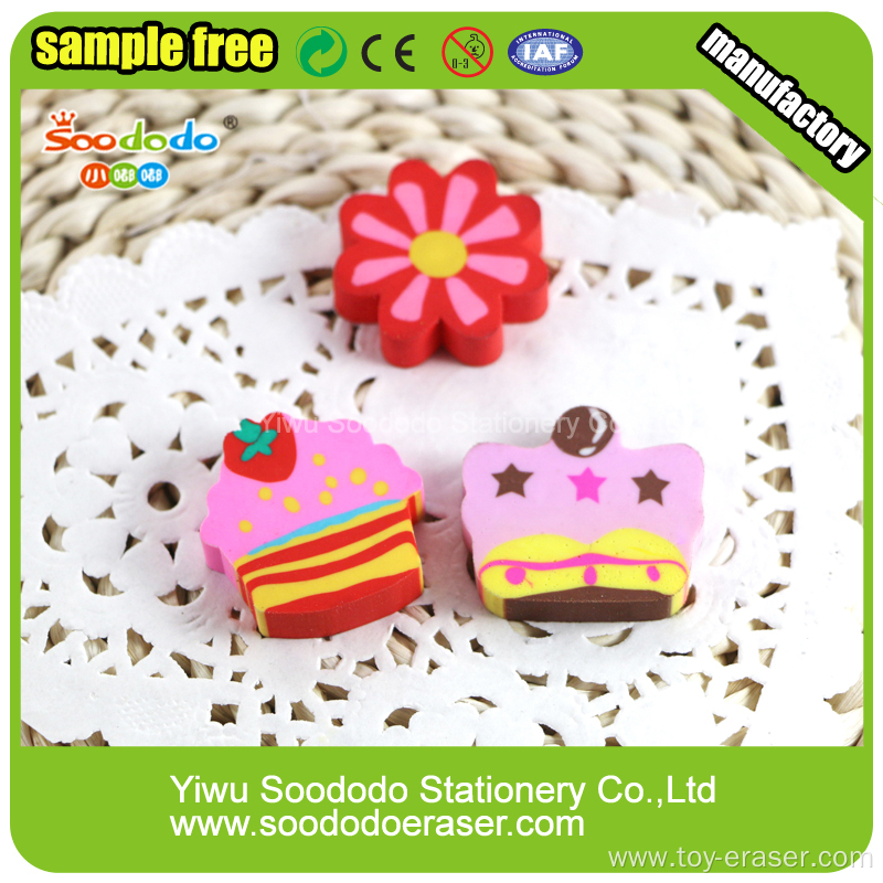 Colorful flat eraser ,school gift stationery