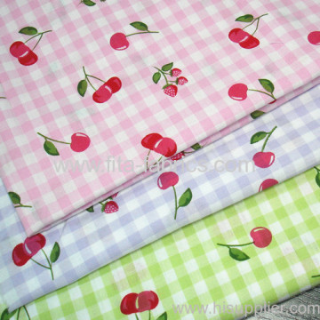 100% tessuto di cotone filato Dye e stampato Plaid
