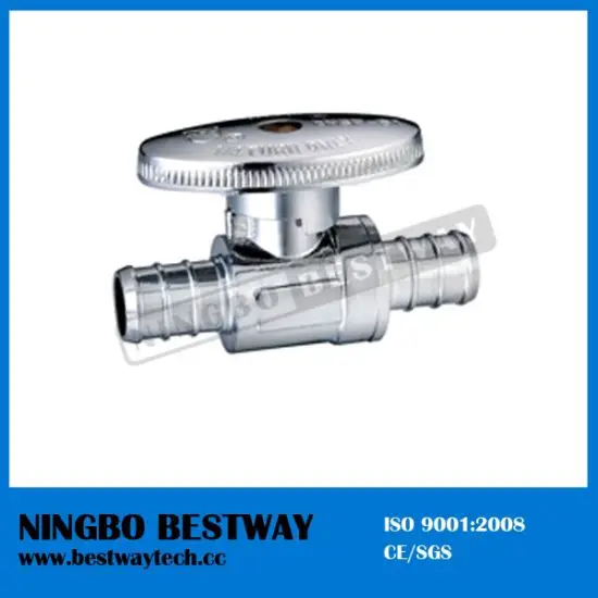 brass pex angle stop valve with easy to remove handle