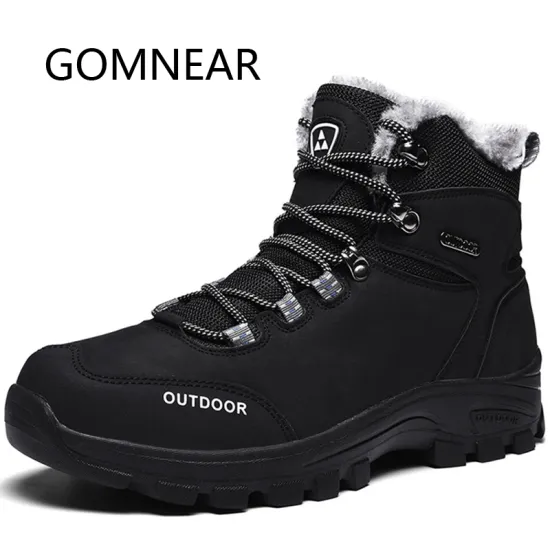 GOMNEAR Hiking Shoes For Men Winter Sneakers Outdoor Anti-skid Tourism Hunting Boots Tactical Boots Mountain Climbing Shoes