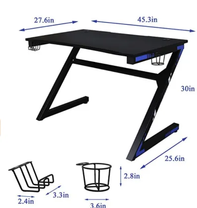 Adjustable LED Gaming Desk for Professional Gamers
