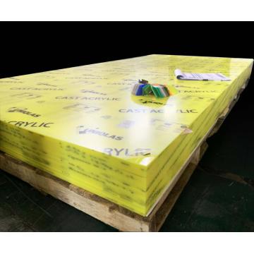 Cast Acrylic sheets Lemon 50% translucent