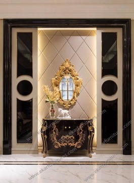 Luxury furniture hobby lobby marquetry wood inlay sideboard
