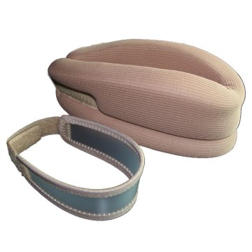 Cervical Support with Adjustable Size Foam Padded collar Neck Relief Pillow