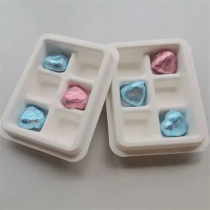 Pulp Molded Chocolate Packaging Box Insert Chocolate Tray