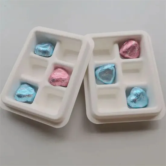 Pulp Molded Chocolate Packaging Box Insert Chocolate Tray