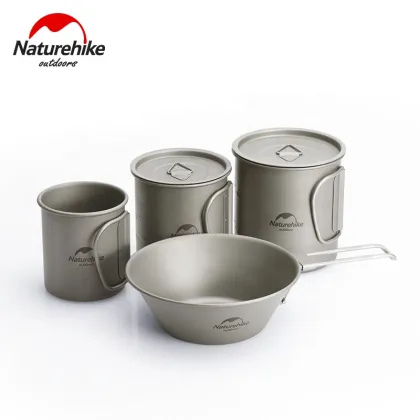 Naturehike Outdoor Camping Ultralight Titanium Cookware 300ml Titanium Cup
