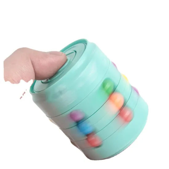 Magic Bean Rotating Cube Educational Puzzle Toy Light-Up Music & Sound Customizable Logo for Kids' Early Learning