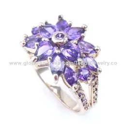 Gold-plated jewelry, made of brass and cubic zirconia, small orders are welcome