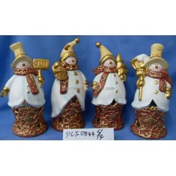 Christmas Ornaments Snowman Ceramic