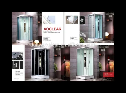 Simple shower cabin, shower room, shower enclosure, steam room, shower screen