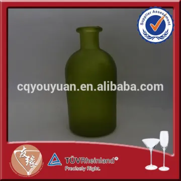 Refill cheap color sprayed 200ml sanitizer green glass bottles
