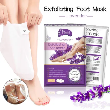 Advanced Wholesale Lavender Foot Sheet Mask - Exfoliating, Hydrating, Whitening & Nourishing Skin Miracle