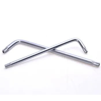 Set of Allen and Torx Hex Wrenches: T10, T15, T20, T25, T27, T30 with L-Type Handle