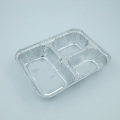 3 Compartment Disposable Aluminum Foil Fast Food Container