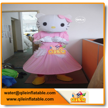 good quality soft kitty cat mascot cartoon costume party clothes