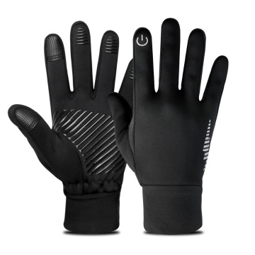Universal Full-Finger Fleece Cycling Gloves for Men and Women - Winter Sports and Outdoor Activities