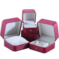 Custom Großhandel rote PU Lederschmuck Verpackung Box