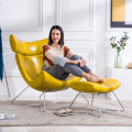 Chaise moderne de luxe de luxe Sofa unique avec ottoman