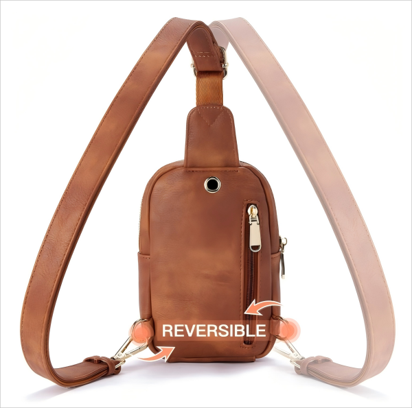 Trendy Single Shoulder Crossbody Bag with Zipper