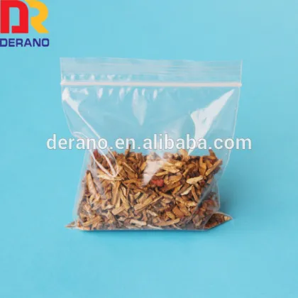 resealable ziplock bag with hanging bole for fish