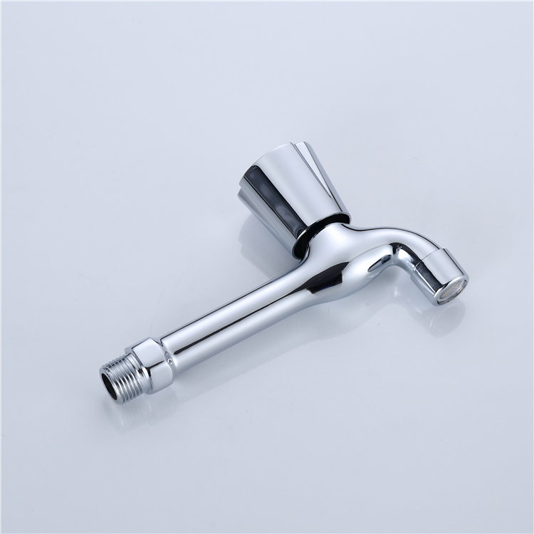 긴 몸 세탁기 아연 찬 세면기 꼭지 단 하나 손잡이 정원 믹서