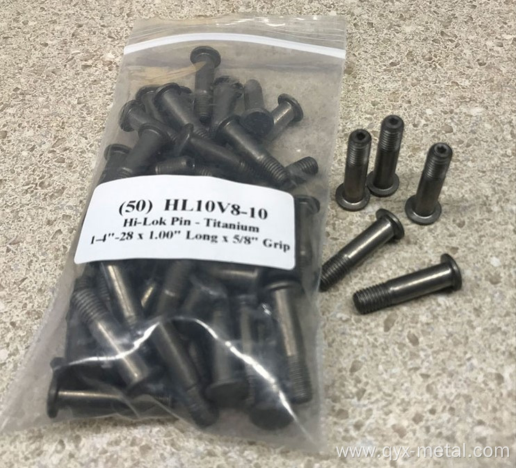 Super Tensile Titanium Alloy High Lock Aircraft Bolt