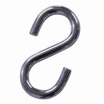 Stainless steel S hook, high glossy polished