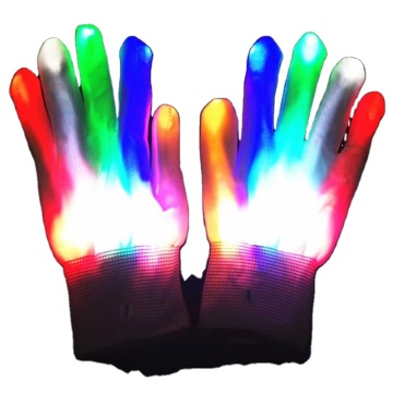 Multicolor LED Halloween Gloves: Perfect Accessory for Men, Women, and Kids