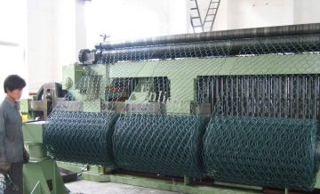 Mesh Size Automatic High Speed Roll Mesh Gabion Box Machine 80mm X 100mm