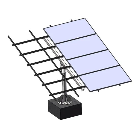 Tilt Adjustable Single Pole Ground Mount for Solar Panels