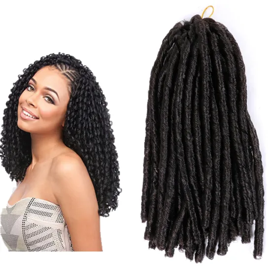 14 inch Soft Dreadlock Crochet Braids Faux Locs Synthetic Braiding Hair Extensions Dread Afro Hair for Women