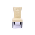 Tufted PU Leather Dining Chair With High Backrest