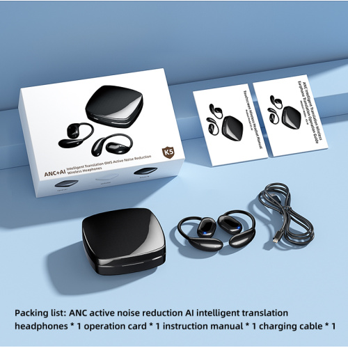 OWS wireless AI intelligent translation earphone