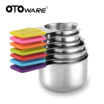 Stainless Steel Measuring Cups 7 Pcs with Magnetic Handle - CLEARANCE SALE