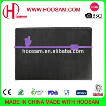 Promotional Bookmark with Elastic Band, Made of silicone
