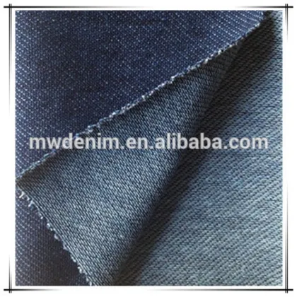 knitted denim fabric indigo twill knitted rolls of denim fabric