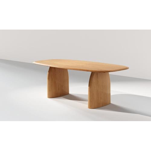 현대적인 정사각형 나무 식탁