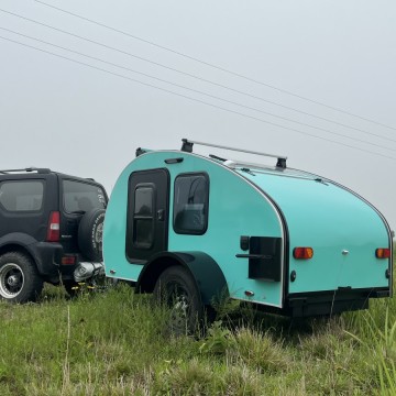 mini travel trailer caravan offroad teardrop trailer camper