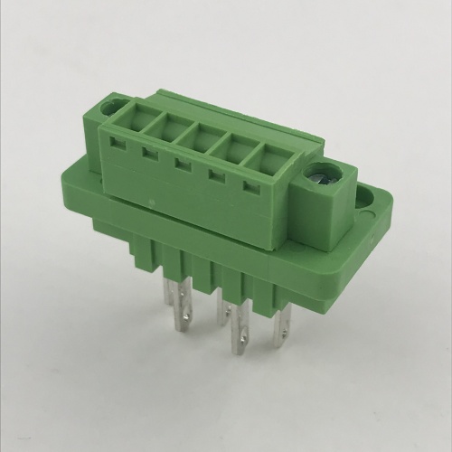 5 pin through wall mounting pluggable terminal block